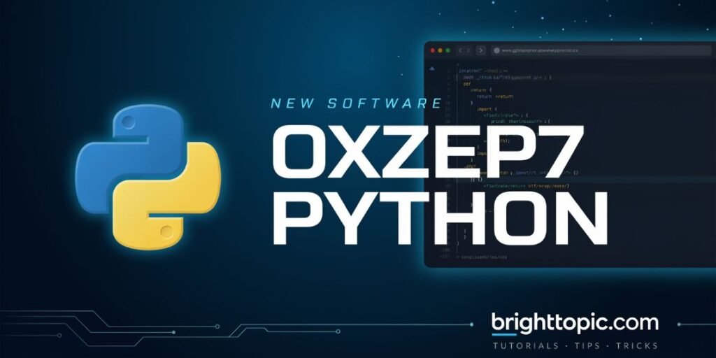 new software oxzep7 python